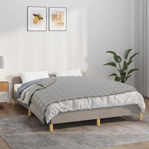 vidaXL Verzwaringsdeken 150x200 cm 7 kg stof grijs, Huis en Inrichting, Slaapkamer | Beddengoed, Grijs, Nieuw, Verzenden