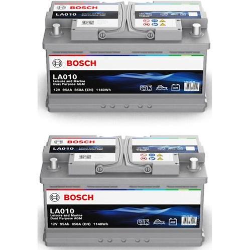 2 X Bosch La010 Agm Accu, Auto diversen, Onderhoudsmiddelen, Verzenden