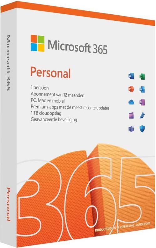 Microsoft 365 Personal - Office voor 12 maanden – Win/Mac, Computers en Software, Office-software, Nieuw, Access, Excel, OneNote