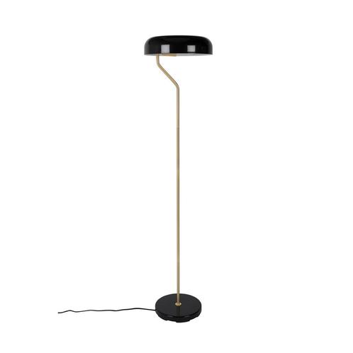 *WOONWINKEL* Dutchbone Eclipse Metalen Vloerlamp Zwart, Huis en Inrichting, Lampen | Vloerlampen, Nieuw, Verzenden
