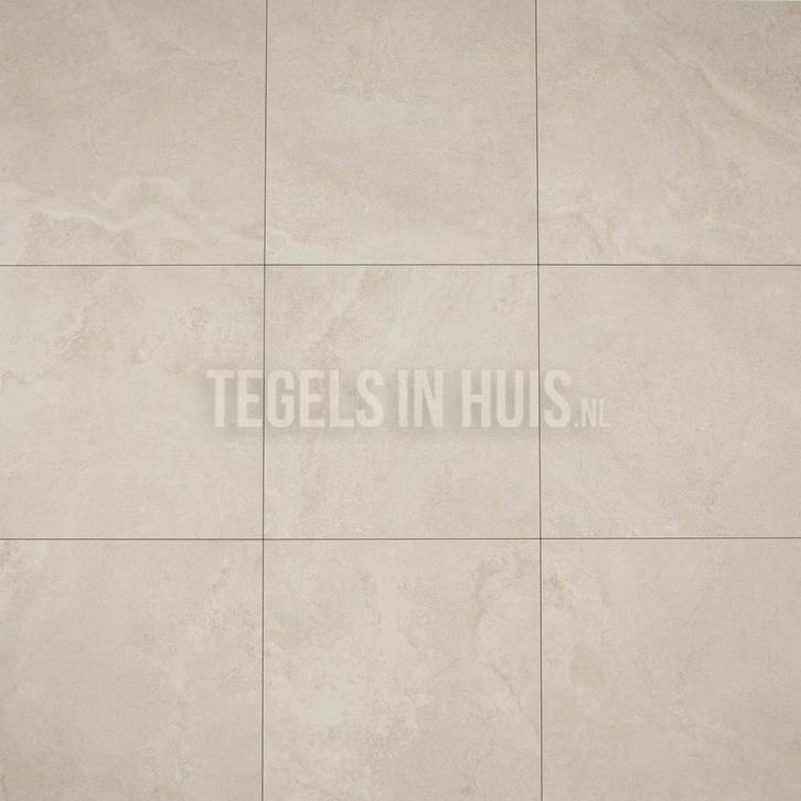 Vloertegel / wandtegel pietrastone zand 90x90 gerectificeerd, Doe-het-zelf en Verbouw, Tegels, Vloertegels, Nieuw, 10 m² of meer