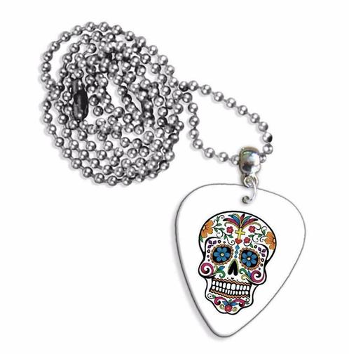 Plectrum ketting of sleutelhanger van Sugar Skull, Verzamelen, Overige Verzamelen, Nieuw, Ophalen of Verzenden