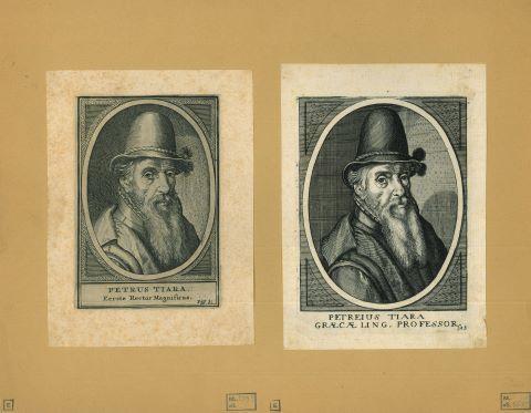 Portrait of Peter or Petrus Tiara, Antiek en Kunst, Kunst | Etsen en Gravures