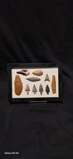 Neolithisch Vuursteen prachtige collectie punt, pijl en lans, Verzamelen