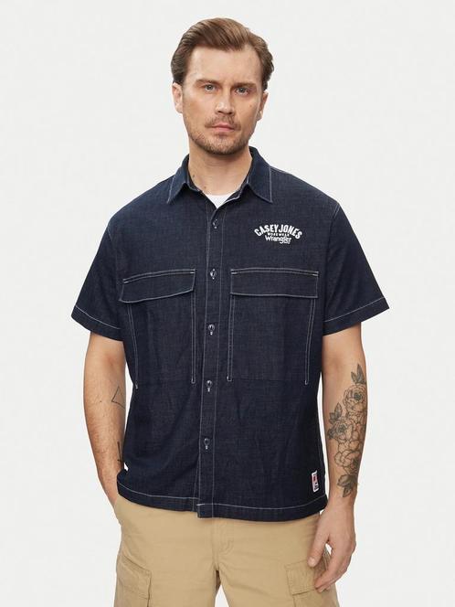 -42% Wrangler  Wrangler Casey jones shirt med indigo  maat M, Kleding | Heren, Overhemden, Blauw, Nieuw, Verzenden