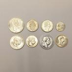 Hongarije, Oostenrijk. 8 verschiedene Silbermünzen 1859-, Postzegels en Munten, Munten | Europa | Niet-Euromunten