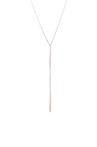 Roségoudkleurig Zilveren Tube Collier van Karma