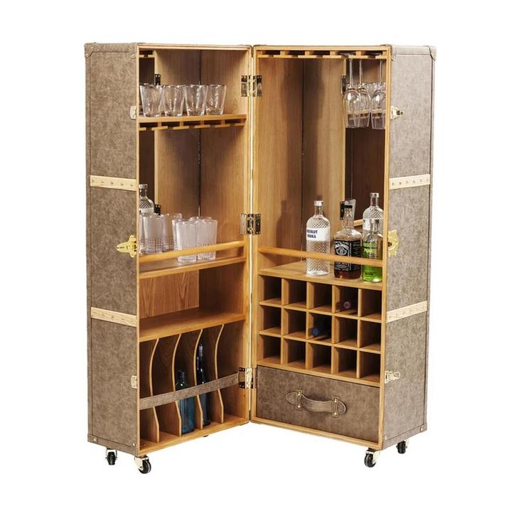 *WOONWINKEL* Kare Design West Coast Koffer Wijnkast, Huis en Inrichting, Woonaccessoires | Wijnrekken, Nieuw, Verzenden