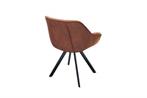 Design stoel THE DUTCH COMFORT antiek bruin retro stijl met, Huis en Inrichting, Stoelen, Ophalen of Verzenden, Nieuw