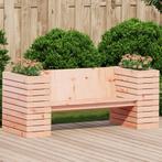 vidaXL Bankje met plantenbakken 167,5x60x65 cm massief, Verzenden, Nieuw