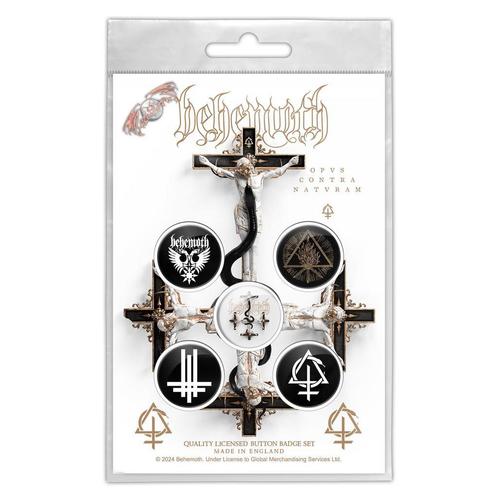Behemoth Opus Contra Natvram button 5-pack off. merchandise, Verzamelen, Muziek, Artiesten en Beroemdheden, Kleding, Nieuw, Ophalen of Verzenden