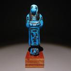 Oud-Egyptisch Faience Ushabti voor Takasa. Nieuwe Rijk, XIX, Verzamelen