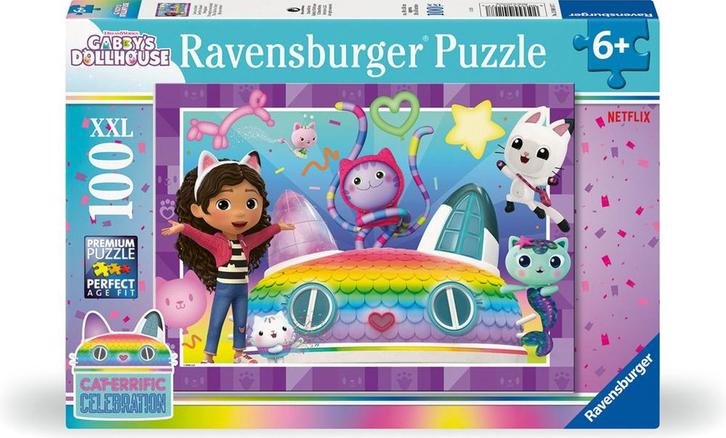 Gabbys Dollhouse Puzzel (100 XXL stukjes) | Ravensburger -, Kinderen en Baby's, Speelgoed | Kinderpuzzels, Nieuw, Verzenden
