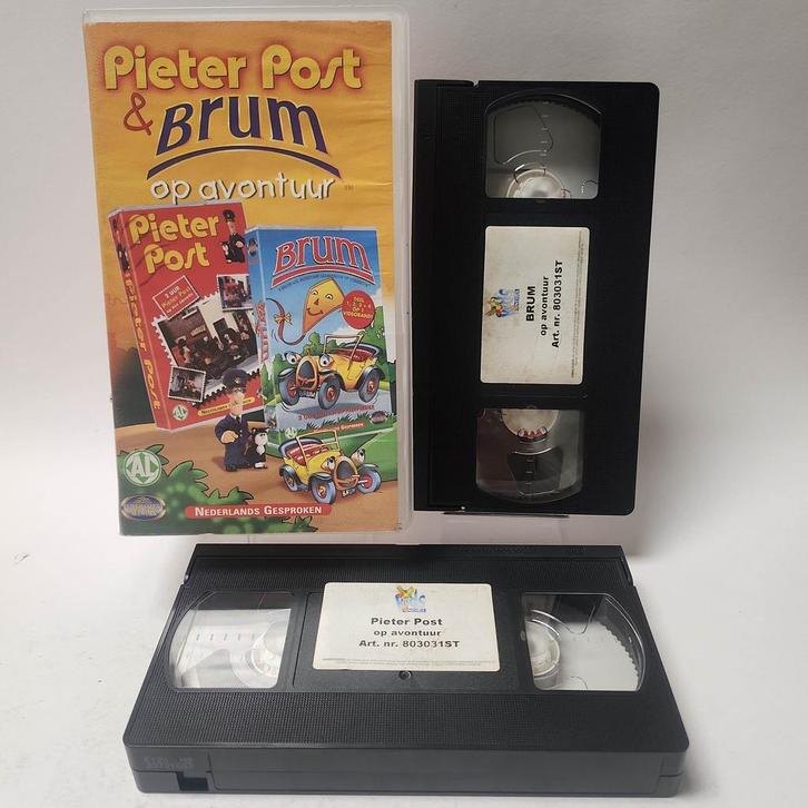 Pieter Post & Brum op Avontuur VHS, Cd's en Dvd's, VHS | Kinderen en Jeugd, Ophalen of Verzenden