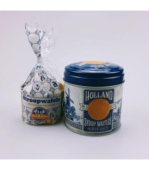 8 Stroopwafels in blik Holland delftsblauw, Kleding | Heren, Schoenen, Nieuw, Ophalen of Verzenden