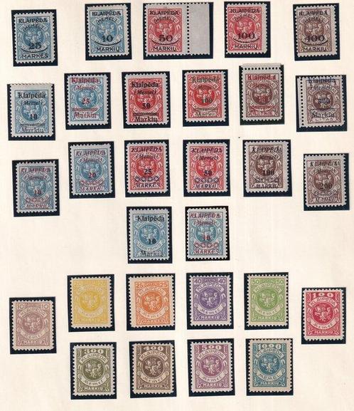 Memel 1923 - Samenstelling. - Michel: 124/182, Postzegels en Munten, Postzegels | Europa | Duitsland
