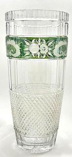 Vaso in Cristallo di Boemia Verde Smeraldo - Anni 70 - Vaas