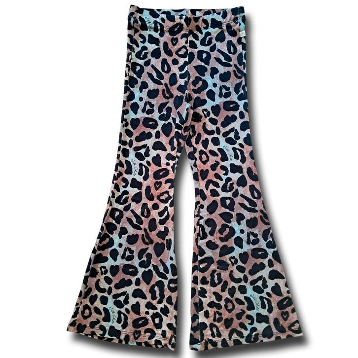 Leopard Flared Broek, Kinderen en Baby's, Kinderkleding | Maat 134, Broek, Meisje, Nieuw
