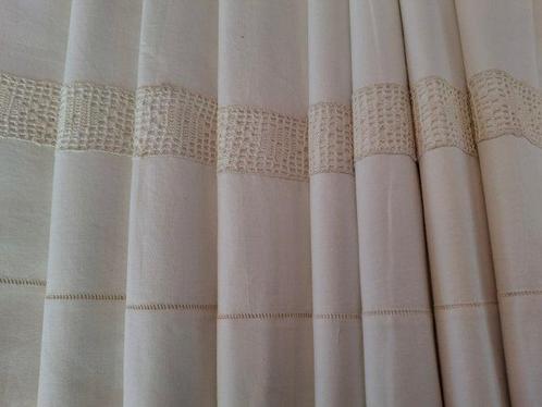 Laken (3) - 266 cm - 233 cm - Laken met kussenhoezen, Antiek en Kunst, Antiek | Kleden en Textiel