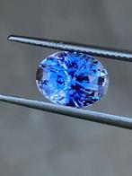 1 pcs Blauw Saffier - 4.35 ct - Gemological Institute of, Sieraden, Tassen en Uiterlijk, Edelstenen, Nieuw