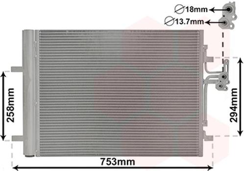 LUCHTCONDENSATOR VOOR VOLVO S60/V60 2010-2013 30794562, Auto-onderdelen, Airco en Verwarming, Nieuw, Ophalen of Verzenden