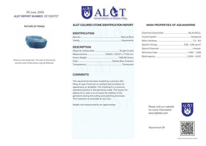 ALGT Certified - Grote en meesterlijke natuurlijke, Verzamelen, Mineralen en Fossielen