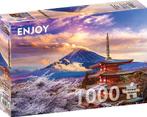 Fuji-Berg im Frühjahr - Japan Puzzel (1000 stukjes) | Enjoy, Hobby en Vrije tijd, Denksport en Puzzels, Nieuw, Verzenden