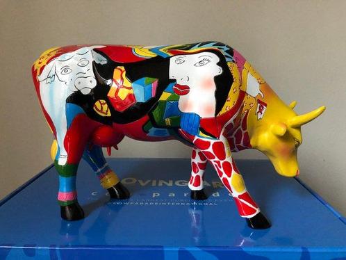 Beeldje - Cow Parade, Homage to Picowsos African Period., Antiek en Kunst, Curiosa en Brocante