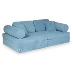 Modulaire Montessori speelbank blauw in waffle corduroy, Kinderen en Baby's, Ophalen of Verzenden, Nieuw