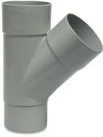 Hwa t-stuk 45°, m-v-60 mm, Doe-het-zelf en Verbouw, Buizen en Afvoer, Verzenden, Nieuw