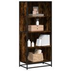 vidaXL Boekenkast 60x35x139 cm bewerkt hout gerookt, Verzenden, Nieuw, Overige houtsoorten