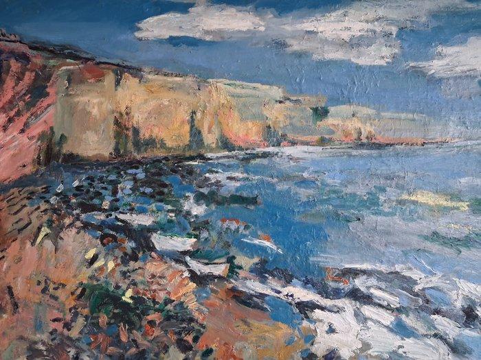 De Lapresle (XXI) - Ault et les falaises de la Somme, Antiek en Kunst, Kunst | Schilderijen | Klassiek