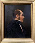 Franse school (XIX) - Portrait d’homme, Antiek en Kunst