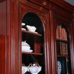 Kolossale Franse mahonie Boekenkast of Servieskast met stati, Ophalen of Verzenden