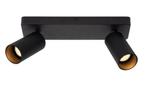 Lucide CLUBS - Plafondspot 2xGU10 Zwart, Verzenden, Nieuw, Trendy verlichting