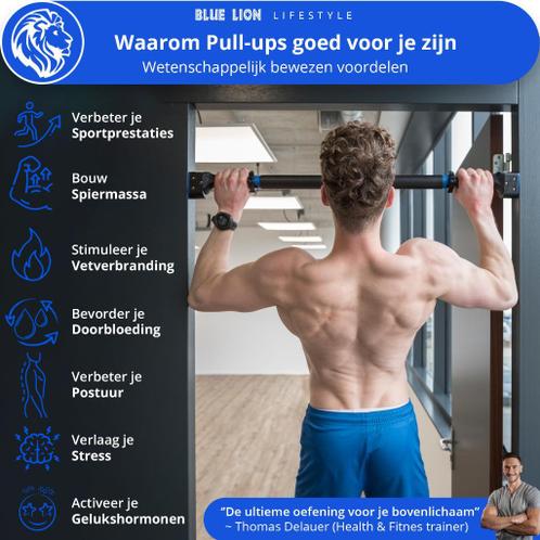 Tolk echtgenoot holte ≥ Blue Lion Max-2 Pull up bar met weerstandsband - Optrekstang —  Fitnessmaterialen — Marktplaats