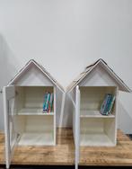 2 decoratieve kastjes (huisjes), hout/wit, 60 x 60 x 85 cm, Ophalen, Nieuw