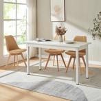 Eettafel Den Haag 140x60x75 cm voor 6 stoelen wit, Huis en Inrichting, Tafels | Eettafels, Verzenden, Nieuw
