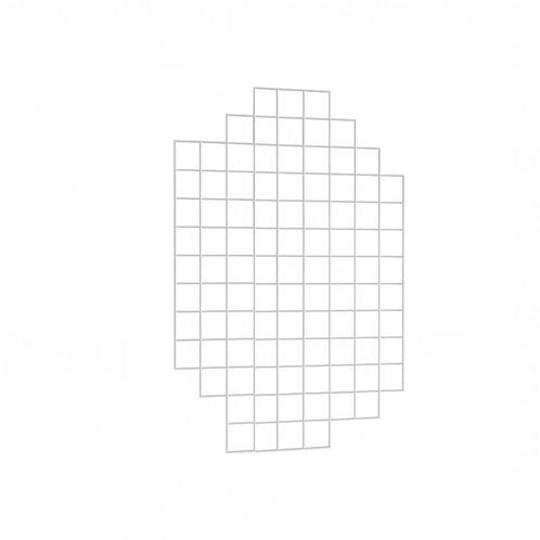 Italiaans design Wire Mesh display 1400 x 900 mm Wit - 7161, Zakelijke goederen, Kantoor en Winkelinrichting | Winkel en Inventaris