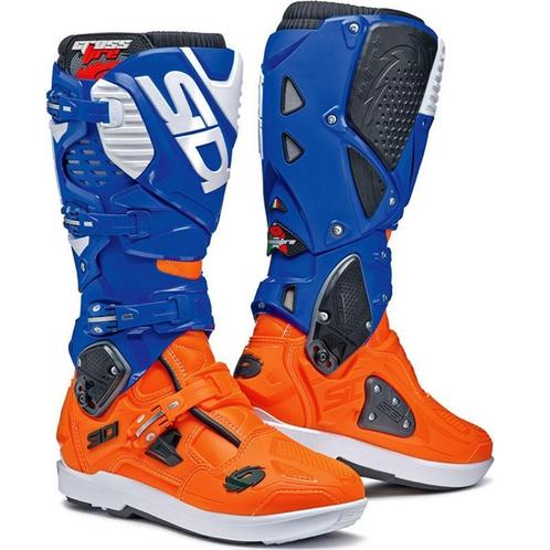 Crosslaarzen Sidi Crossfire 3 SRS - Oranje / Blauw, Motoren, Kleding | Motorkleding, Nieuw met kaartje, Laarzen, Verzenden