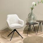 Eetkamerstoel met armleuning  Stof Taupe & Beige -, Huis en Inrichting, Stoelen, Ophalen of Verzenden, Nieuw