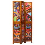 vidaXL Kamerscherm 3 Panelen Honingbruin 35x1.5x160 cm, Huis en Inrichting, Verzenden, Nieuw