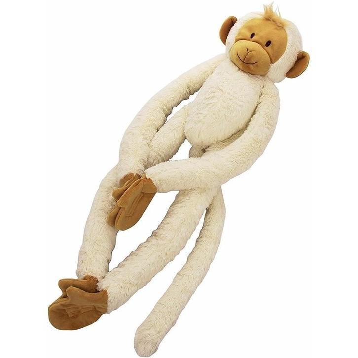 Happy Horse pluche knuffel witte slinger aap 45 cm - Knuff.., Kinderen en Baby's, Speelgoed | Knuffels en Pluche, Ophalen of Verzenden