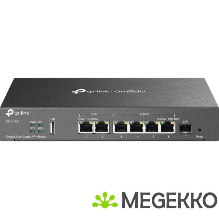 TP-Link Omada Multi-Gigabit VPN Router ER707-M2, Computers en Software, Routers en Modems, Nieuw, Verzenden
