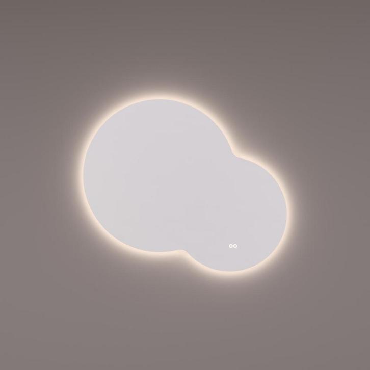 HIPP Design spiegel Organisch Rond met Indirecte LED, Huis en Inrichting, Woonaccessoires | Spiegels, Ophalen of Verzenden