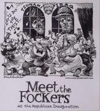 Pentekening Amerika - Republikeinse inhuldiging (Tekeningen), Antiek en Kunst, Verzenden