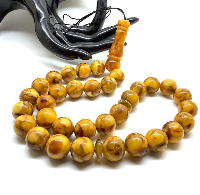 Baltisch amber Tesbih gebedskralen rozenkrans 13 mm -, Antiek en Kunst, Curiosa en Brocante