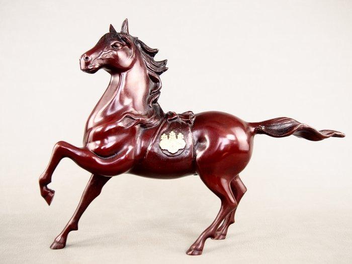 Gegoten koper - Seiseidou  - Beeldje van een snel paard, Antiek en Kunst, Antiek | Overige Antiek