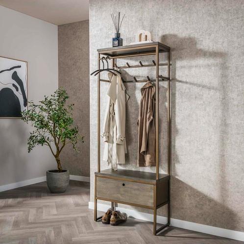 Staande kapstok Eline 9 haken met roede, Huis en Inrichting, Woonaccessoires | Kapstokken, Verzenden
