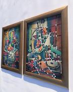 Ksavera - Cubism A1438 - Pearlescent abstract paintings -